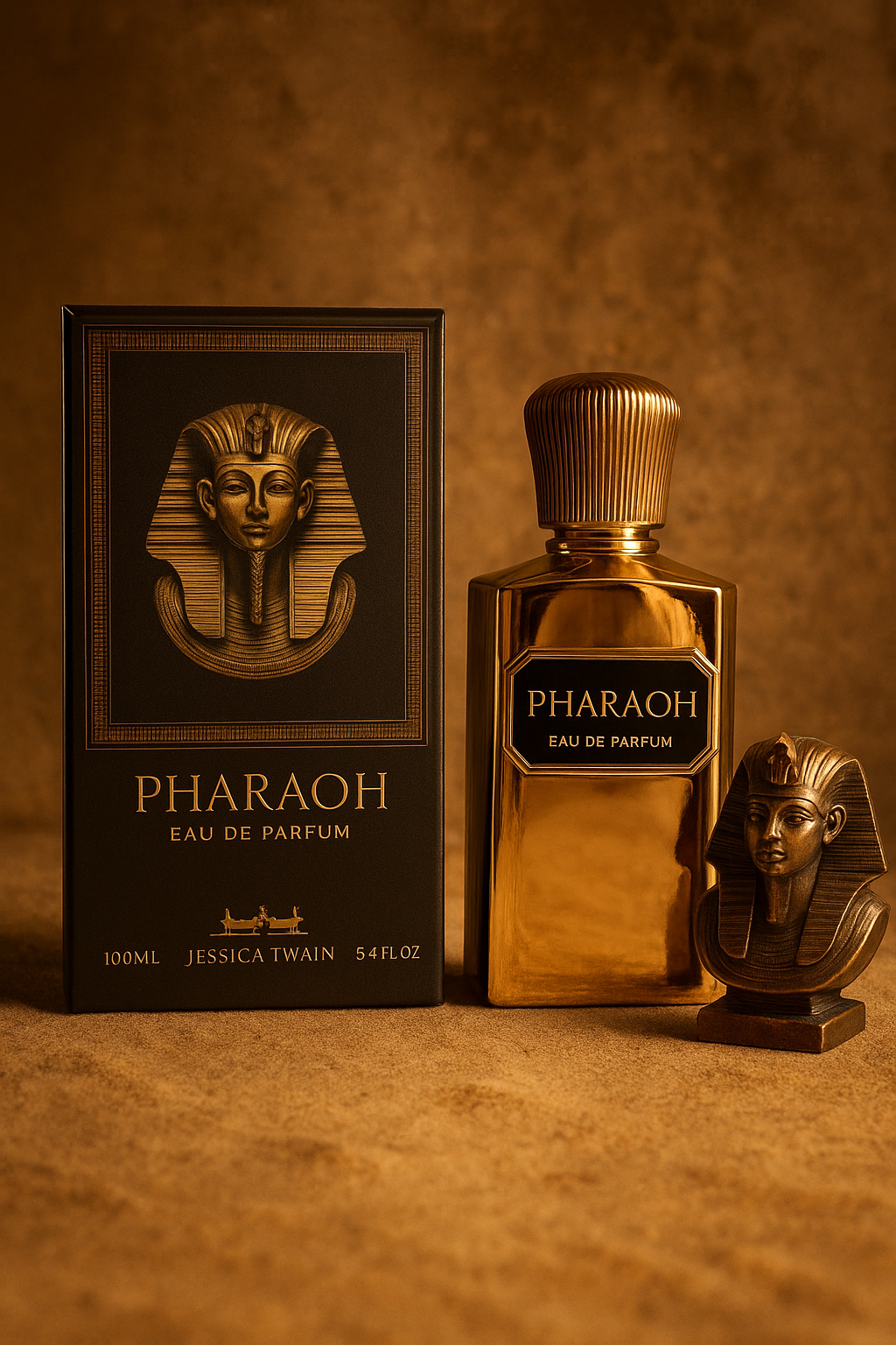 ادکلن مردانه ادو پرفیوم فرعون اورجینال برند جسیکا تویین حجم ۱۰۰ میلی لیتر